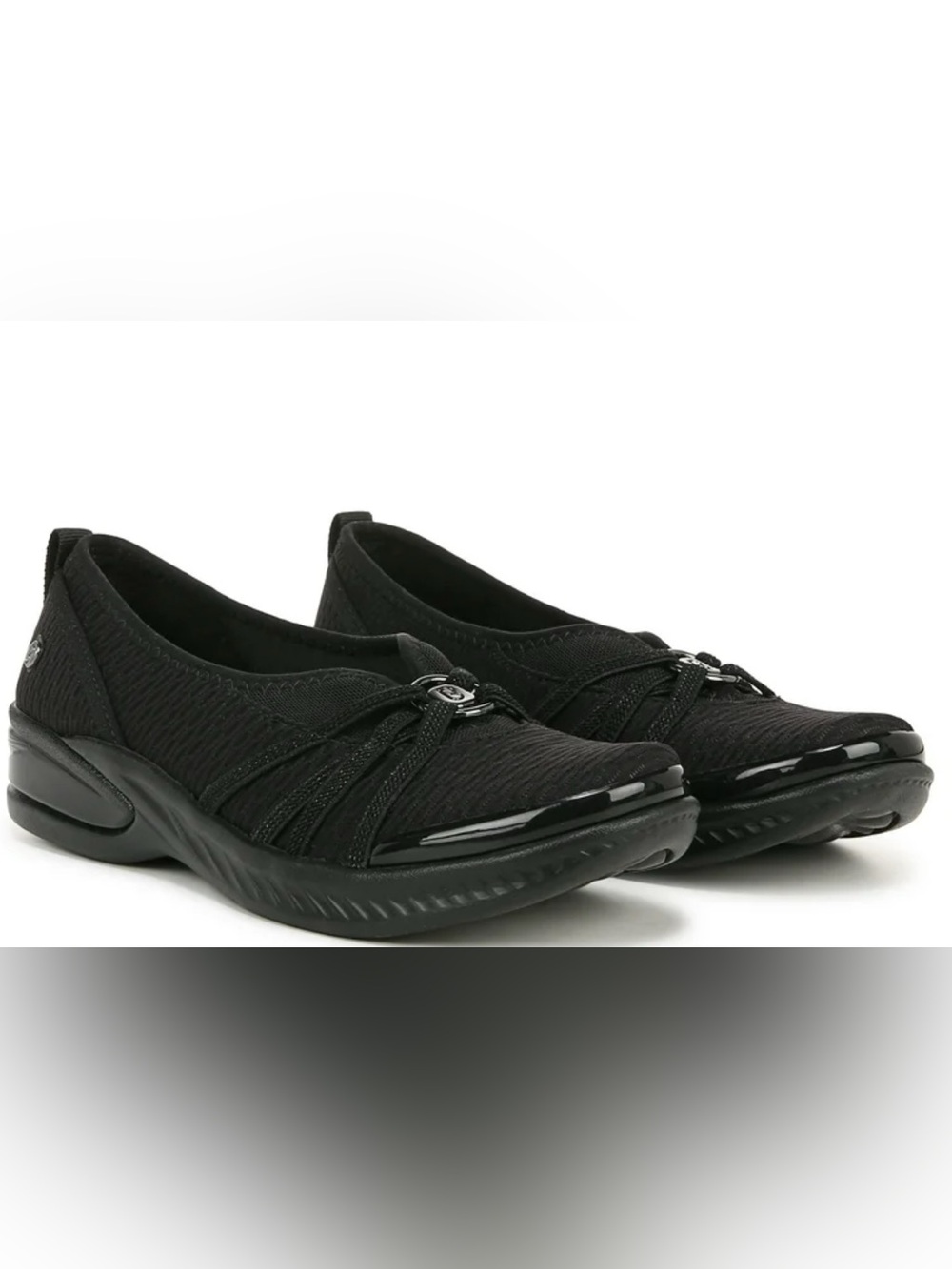 BZees For Lifestride Womens Niche Slip-On Flats Black Women's comfort.